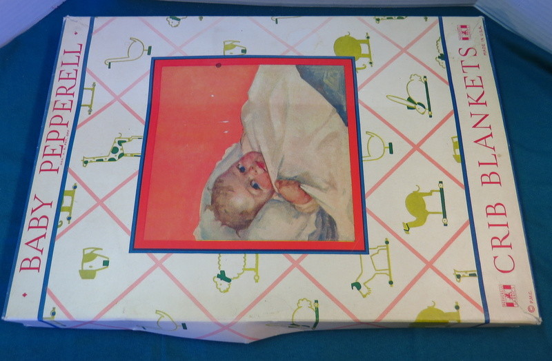 Baby Pepperell Crib Blanket Pepperell Mfg. Co. Boston, Mass. Original