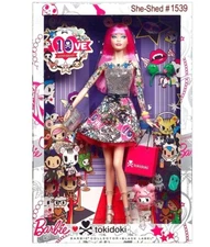 Barbie TokiDoki 10th Anniversary TOKI DOKI Barbie w/ pink hair CMV57 Mattel NIB