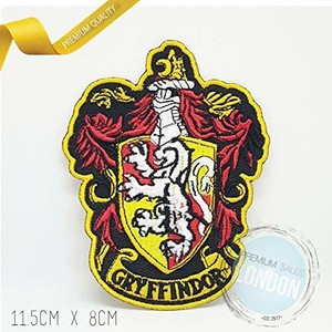 Toppa Ricamata Con Stemma Di Grifondoro Con Scritta In Inglese Ebay