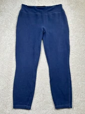 Love Your Assets Spanx Womens Slimming Leggings Seamless Indigo Blue Size L