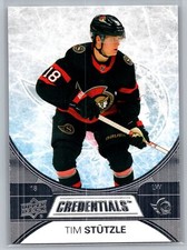 2021-22 Upper Deck Credentials #28 Tim Stutzle Ottawa Senators