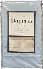 Charter Club Damask 100 Supima Cotton 550 TC Pillow Sham - STANDARD - Blue