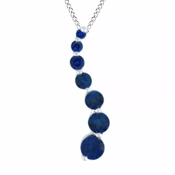 Sapphire journey necklace sale