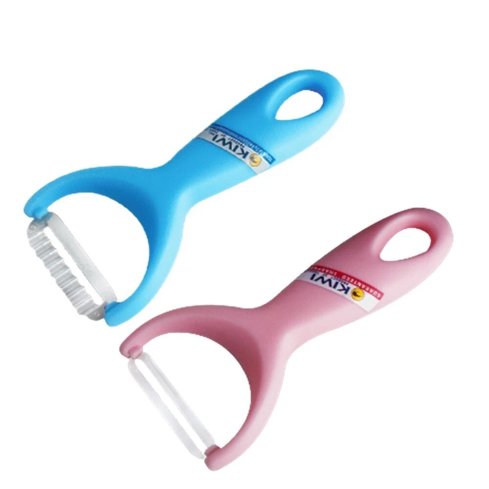 KIWI Pro Rebanada y Pelador Cuchillo 2 Bordes Herramienta Ensalada Papaya Zanahoria Fruta Kit de Cocina Foto 2 de 4