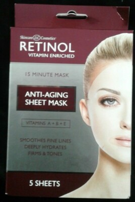 RETINOL Vitamin-Enriched ANTI-AGING 15 Min Mask.