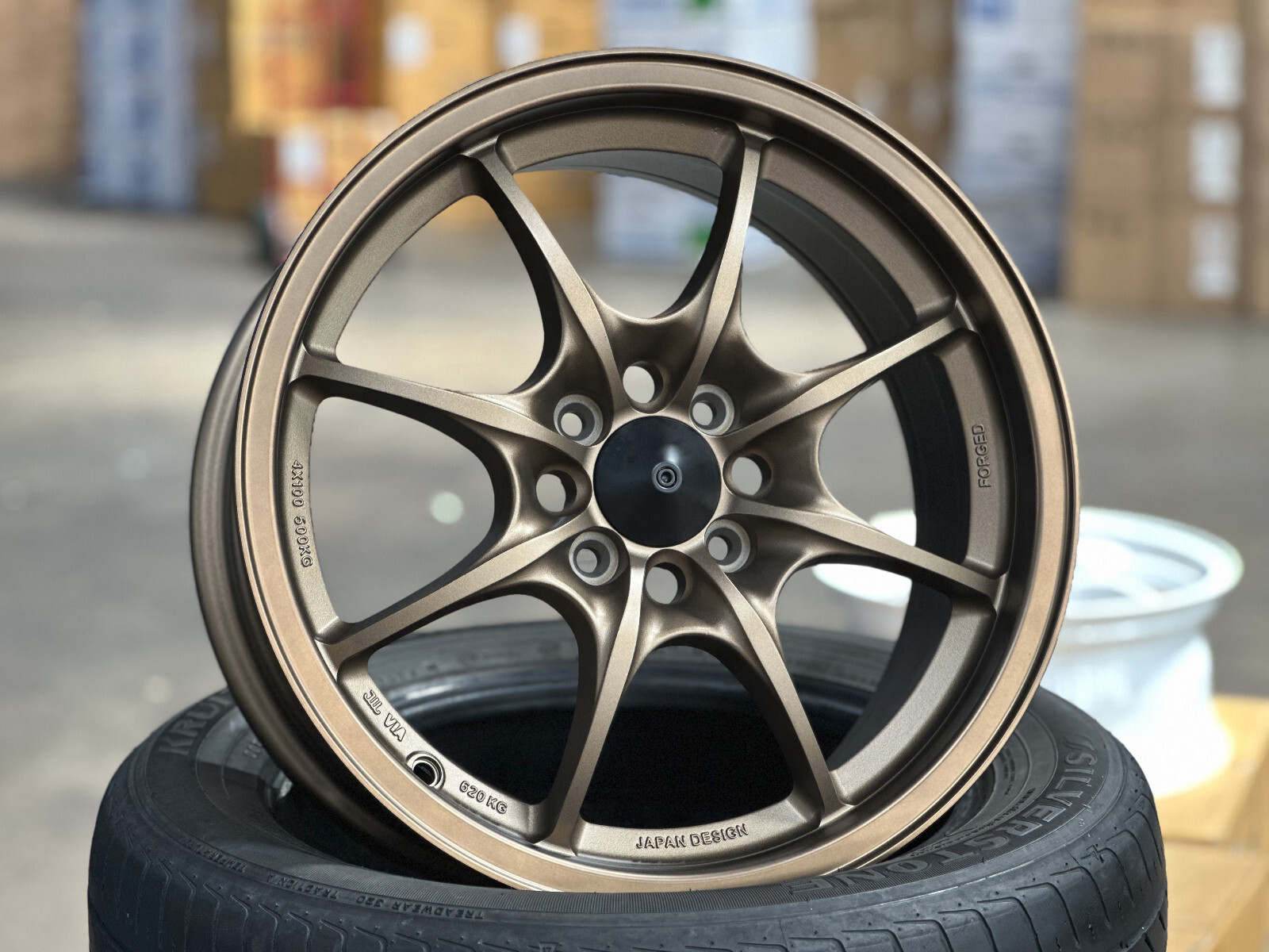 New 16 inch 4x100 4 pcs Mugen AOW MUGEN MF8 Design Wheel BRO