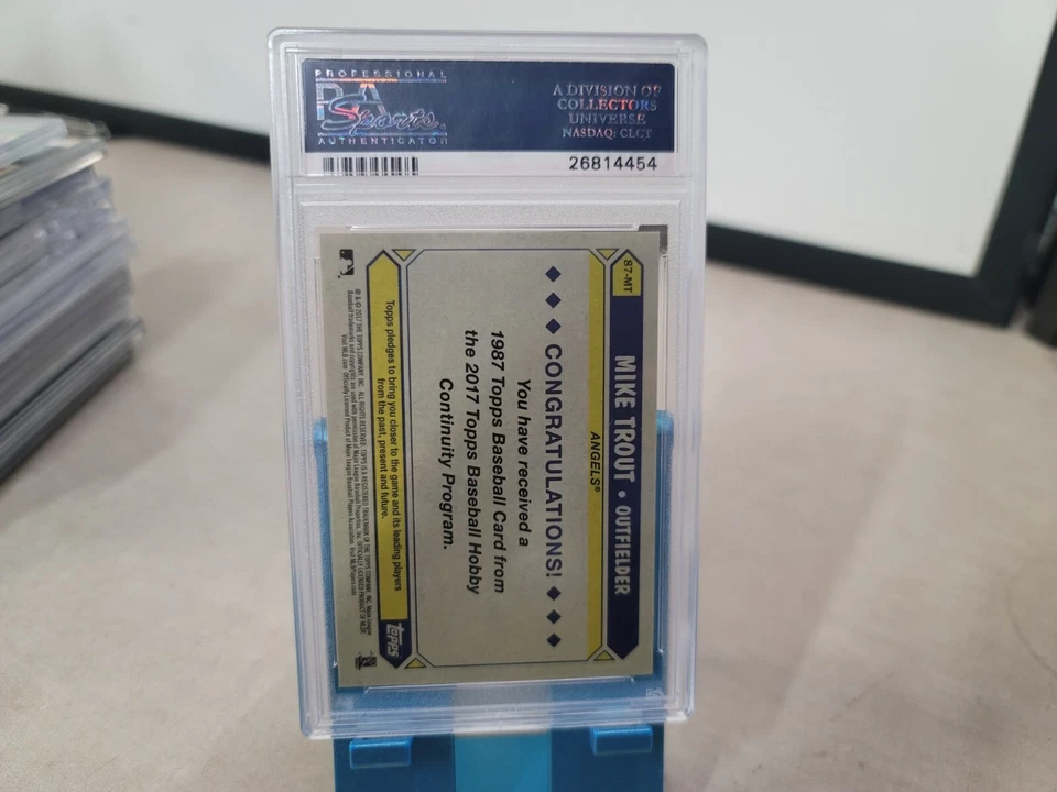 2017 Mike Trout PSA 10 Topps Silver Pack Promo Refractor T6790 - Image 4 of 4