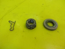 YAMAHA 04 GRIZZLY 660 STEERING COLUMN WASHER PLATE, NUT SELF-LOCKING & CLIP