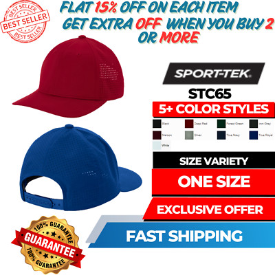 Sport-Tek STC65 Unisex Pro-Cut 7-Position Adjustable Snapback Closure Cap