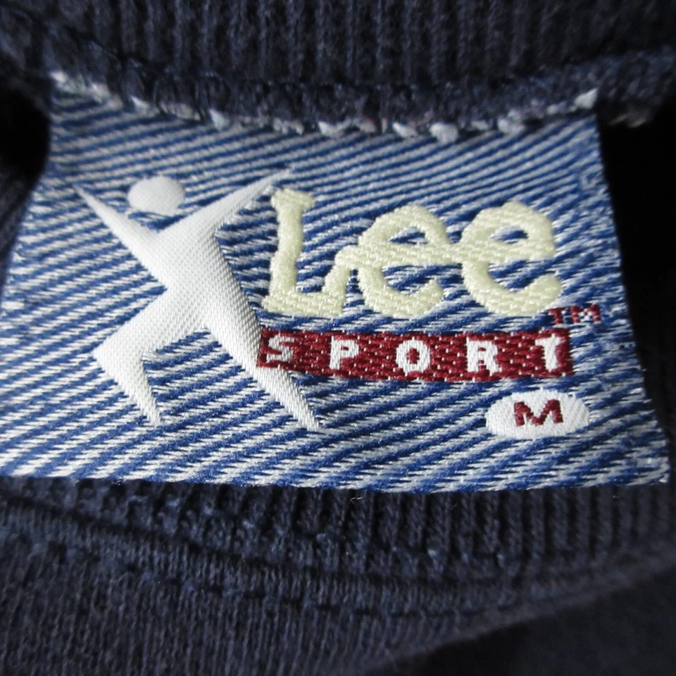 Толстовка молодежная Team of Destiny Indians Vintage Lee Sport 1995 M синяя сделано в США - Изображение 2 из 4