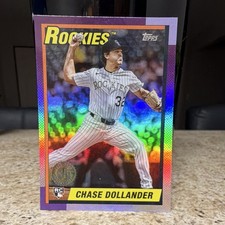 Topps 2024 Update 1989 Topps Baseball Chase Dollander #U90-50 RC Insert Rockies
