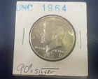1964 50C Kennedy Half Dollar no Mint Mark 90% Silver