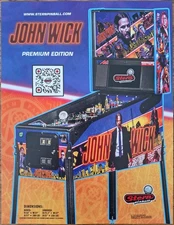 JOHN WICK PREMIUM Stern Pinball flyer