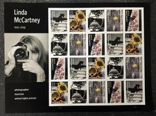 2026USA Forever Linda McCartney - Sheet of 20  Mint NH photographer
