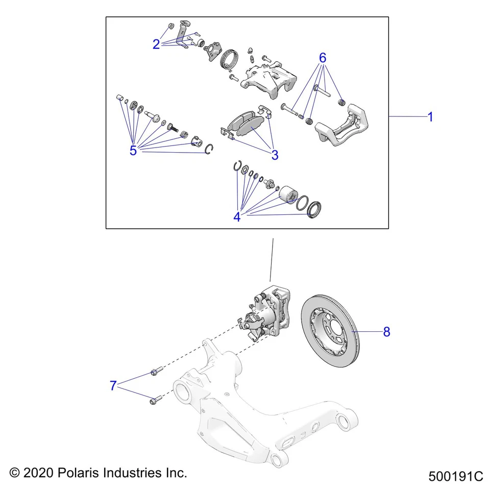 Polaris Brake Rotor, Genuine OEM Part 1912321, Qty 1 - Image 3 of 3