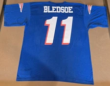 Vintage Logo 7 Drew Bledsoe #11 Patriots Jersey Shirt Mens Size XL 50-52