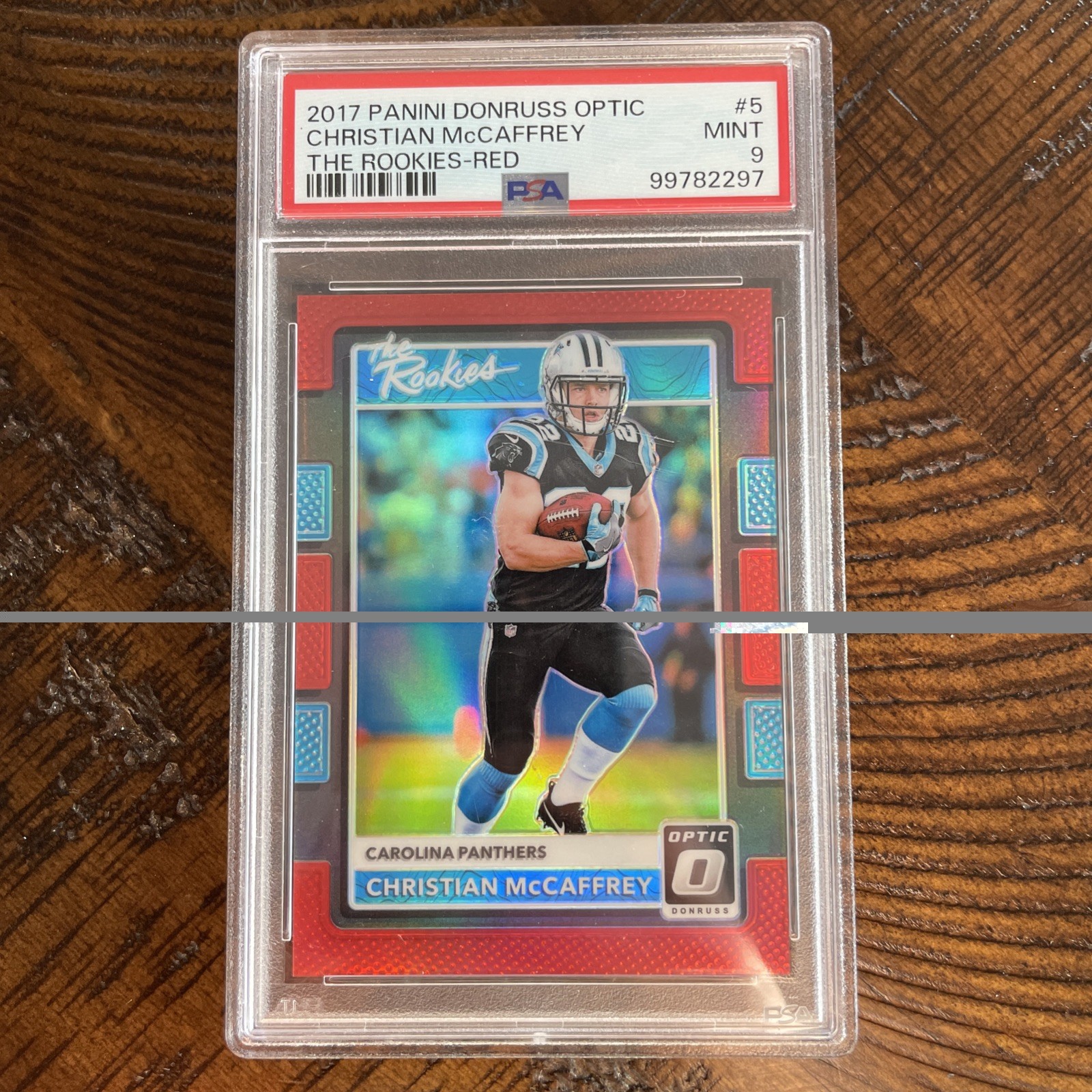 2017 PANINI NFL DONRUSS Red OPTIC Christian mccaffrey the rookies /99