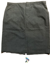Ladies dark gray stretch Gap pencil pocket skirt size 2