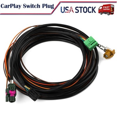CarPlay MDI USB AUX Switch Control Adapter Plug Harness For VW Golf MK7 7.5 GTR