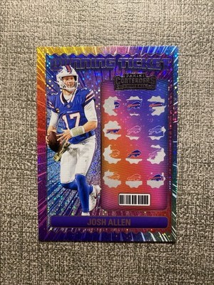 Josh Allen - 2024 Panini Contenders Football Winning Ticket Insert Buffalo Bills