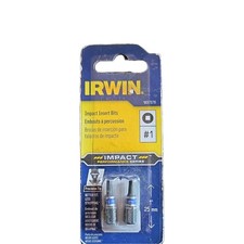 IRWIN Impact Insert Bit Square #1 25mm Steel ...
