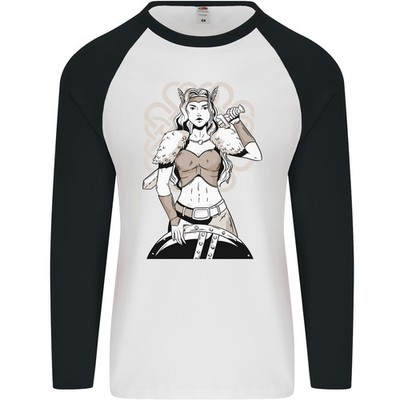 A Buchse Viking Shield Maiden Warrior Herren L/S Baseball