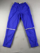 Vintage Nike Windbreaker Pants Women  s Size Medium Blue Mesh Lined 3M Swoosh 90s