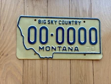 1970 Montana Sample License Plate