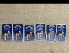 Baby King Animal Assorted Duck Diaper Pins Safety Lock Stainless Steel 6 Pa  ck