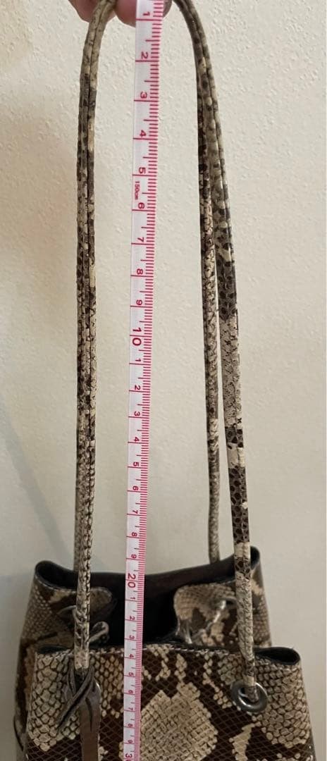 Marco Masi Python Pattern Tote Bag 2Way Shoulder … - image 7
