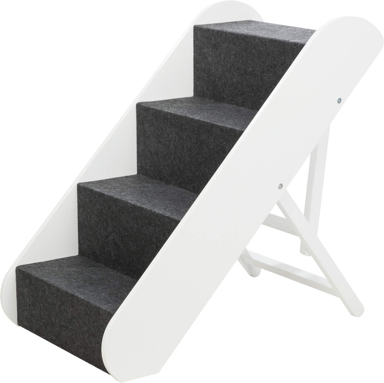 Dog Stairs with Nonslip Carpet - 4 Step Pet Stairs for Beds and Couches - Eas...
