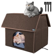 Outdoor Cat House, Upgraded Large Weatherproof Cat Houses for Outdoor Cats, I...