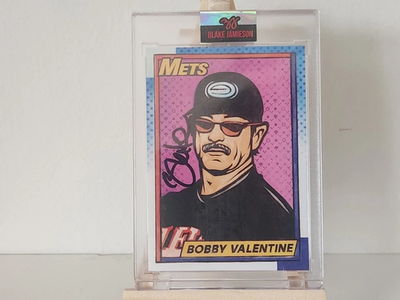 #ad 2021 Topps Project 70 Bobby Valentine Artist Blake Jamieson Signed Card #469 $125.00