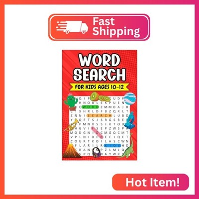 Word Search for Kids Ages 10-12: 100 Thematic Puzzles with Illustrations - Brain