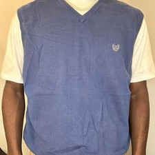 Vintage Blue chaps sweater vest size large