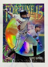 1999 Topps Chrome Fortune 15 Refractor /100 Manny Ramirez!! Beautiful Card!!