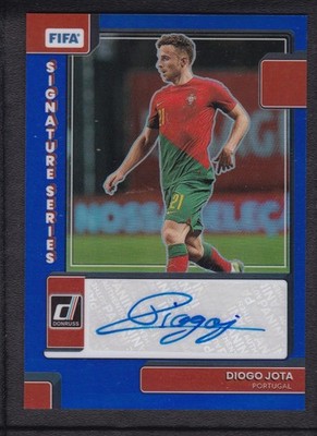 2022-23 DIOGO JOTA 15/99 AUTO PANINI DONRUSS FIFA SIGNATURE SERIES