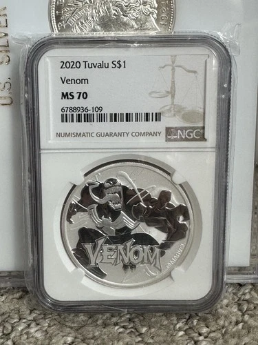 2020 Tuvalu S$1 Venom NGC MS70