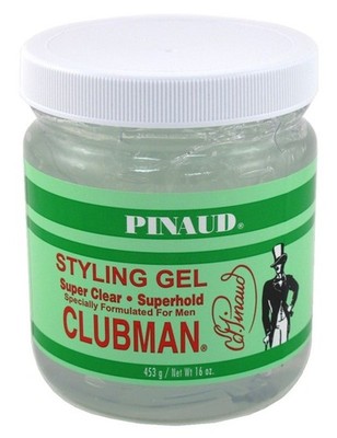 (3 PACK) Clubman Style Gel Mens Super Clear Super Hold 16oz Jar