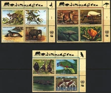UN 1994 Endangered Species Blocks [NY+Geneva+Vienna] . Mint Never Hinged