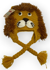 Andes Gifts Handmade Toddler Knit Beanie Hat Alpaca Blend Gold winter Cap NEW