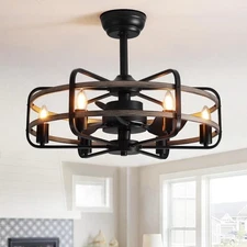 Hoomedelier 3-Blade Ceiling Fan with Lights Remote Control 25" FS6920-601