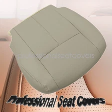 For 2014 2015 2016 Nissan Rogue Front Driver Side Bottom Leather Seat Cover Tan