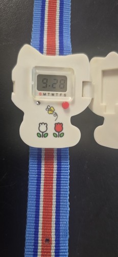 Vintage 1976 Sanrio Hello Kitty Digital Wrist Watch Collectible - WORKS!