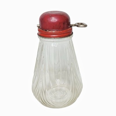 Vintage Federal Tool Corp Turn Key Nut Spice Grinder Red Lid Unique Kitchen Deco