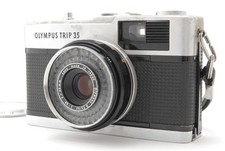 Olympus Trip35 35mm Film Silver Camera Near MINT From JAPAN