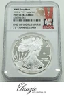 2020-W Proof American Silver Eagle "V75" WWII Privy NGC PF70
