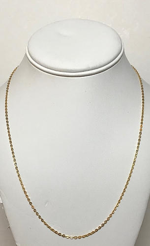 18K Yellow Gold Uno A Erre 19 Inch Link Chain - 第 1/9 張圖片