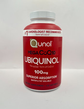 Qunol Ubiquinol Softgels Mega CoQ10 Supplement Exp 2027