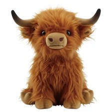 Hochlandrind Kuscheltier Pl&uuml;sch Kuh Deko Geschenk Schottland Weich 25CM